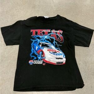 Vintage Nutmeg Mills Texas Motor Speedway Men's XL Graphic Double Sided T Shirt